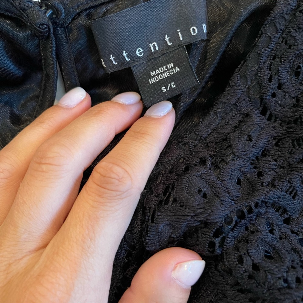 Black lace dress